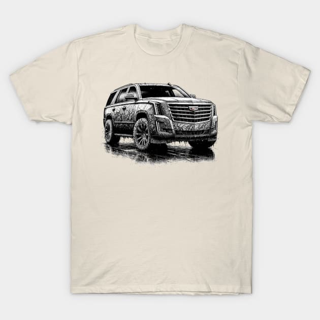 Cadillac Escalade T-Shirt by Vehicles-Art